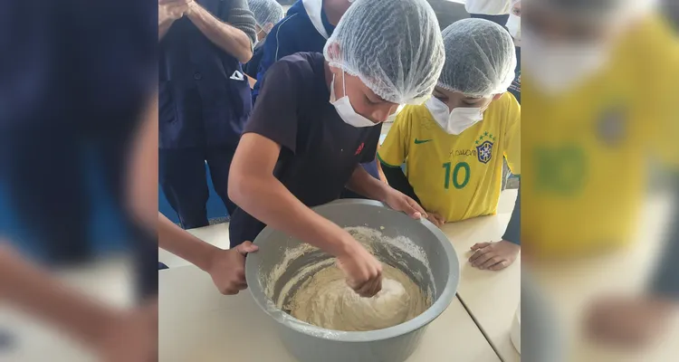 Veja a série de registros do saboroso aprendizado dos educandos.