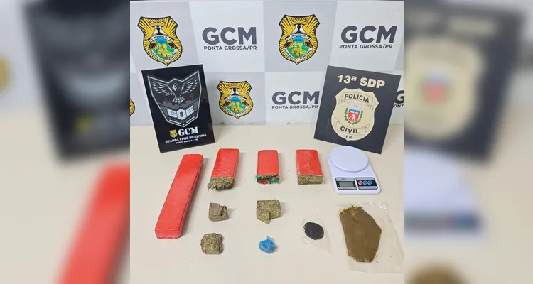 Operação apreende 3 kg de maconha e 500 g de haxixe em PG
