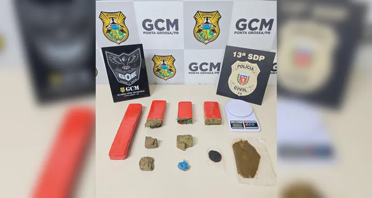 Operação apreende 3 kg de maconha e 500 g de haxixe em PG