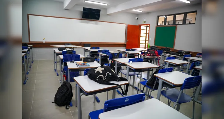 Confira imagem da nova sala de aula.