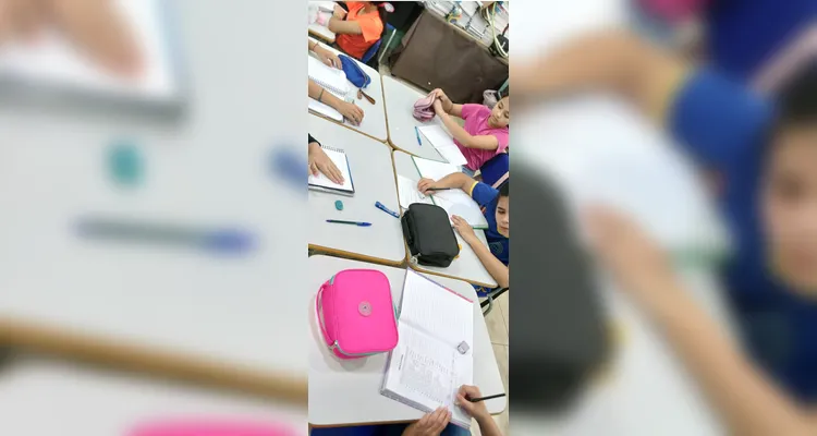 Confira a série de registros do amplo trabalho em sala de aula.