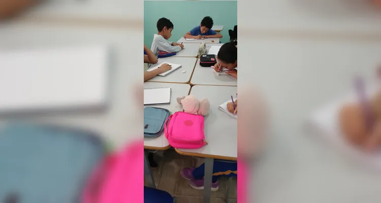 Confira a série de registros do amplo trabalho em sala de aula.