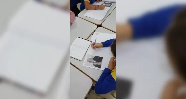Confira a série de registros do amplo trabalho em sala de aula.