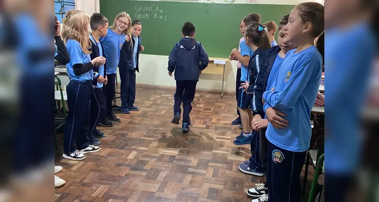 Confira os registros em sala de aula.
