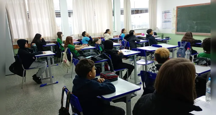 Trabalho contou com diversificados momentos em sala de aula.