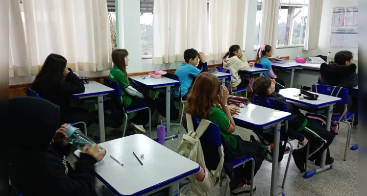 Trabalho contou com diversificados momentos em sala de aula.