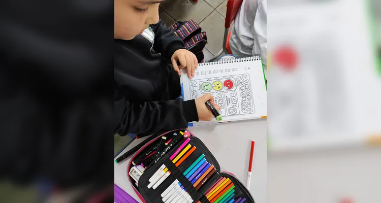 Confira os registros do trabalho em sala de aula.