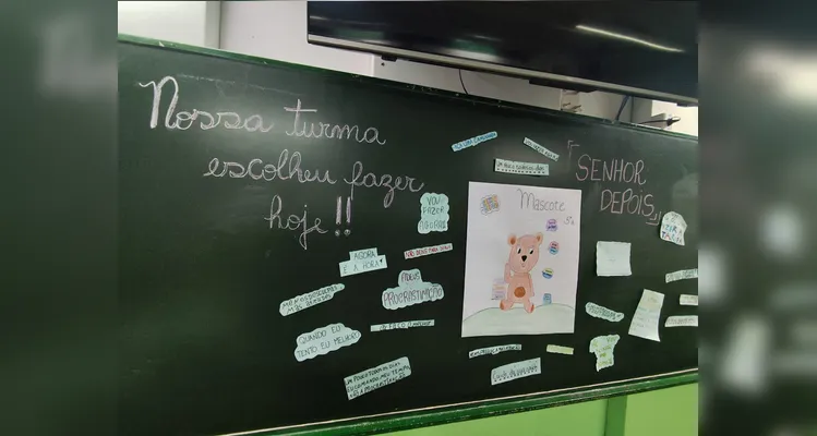 Confira os registros do trabalho em sala de aula.