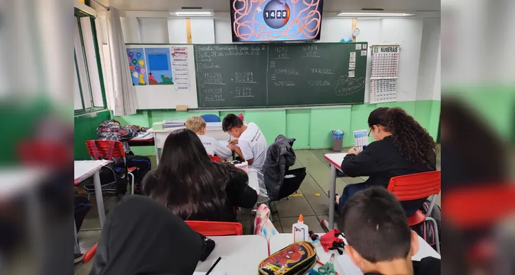 Confira os registros do trabalho em sala de aula.