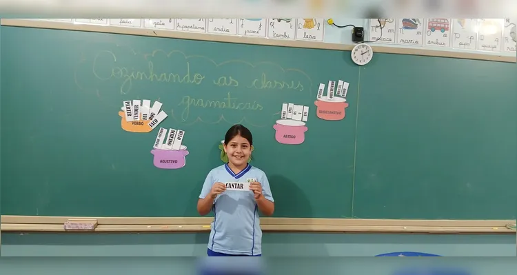 Veja os registros em sala de aula.