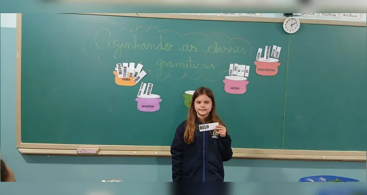 Veja os registros em sala de aula.