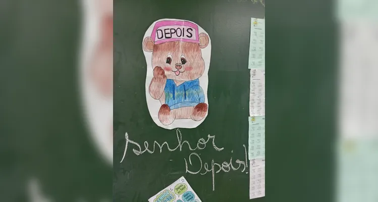 Confira os registros do trabalho em sala de aula.