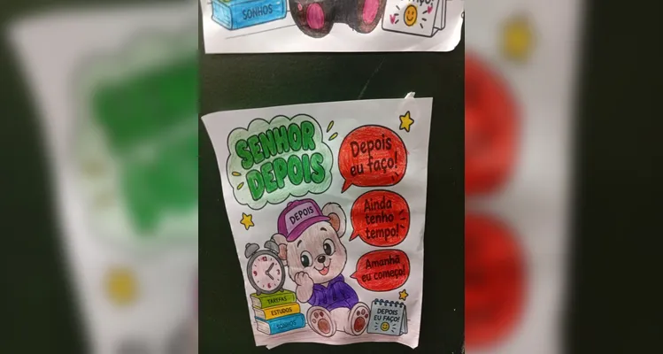 Confira os registros do trabalho em sala de aula.