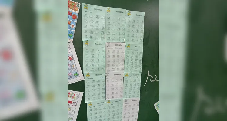 Confira os registros do trabalho em sala de aula.