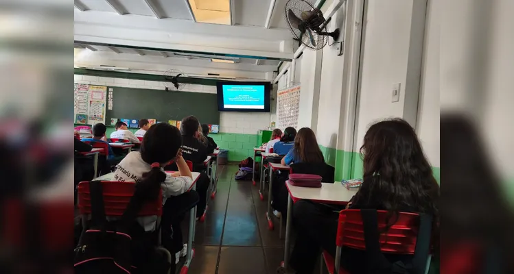 Confira os registros do trabalho em sala de aula.