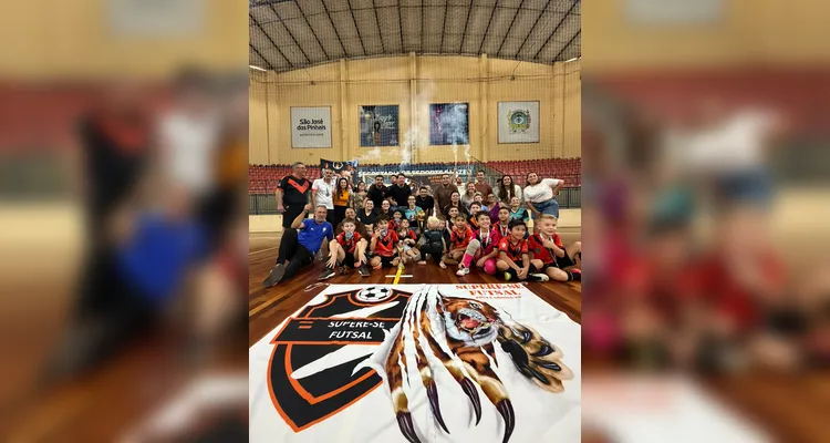 Supere-se Futsal de PG é vice-campeão Paranaense de Futsal Sub-8