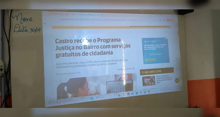 Confira a série de registros do trabalho dentro e fora da sala de aula.