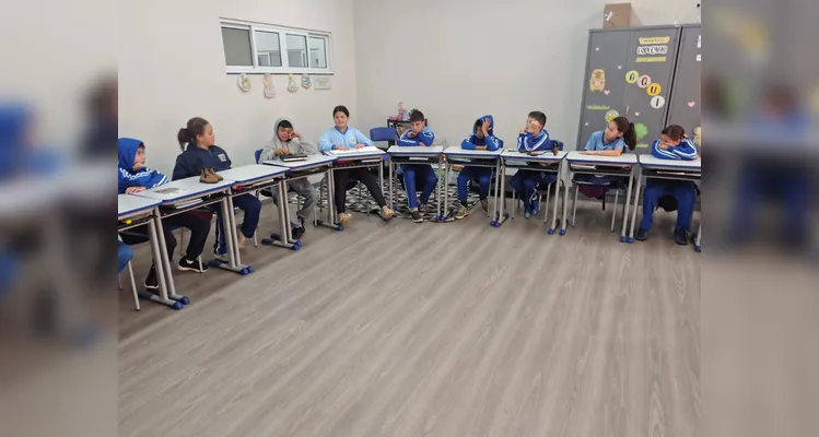 Confira os registros da proposta em sala de aula.