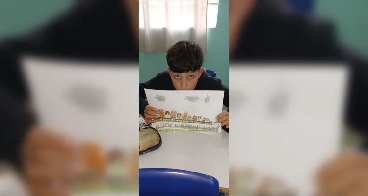 Confira a série de registros do trabalho em sala de aula.
