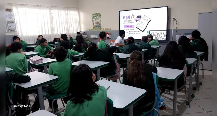 Confira a série de registros em sala de aula.
