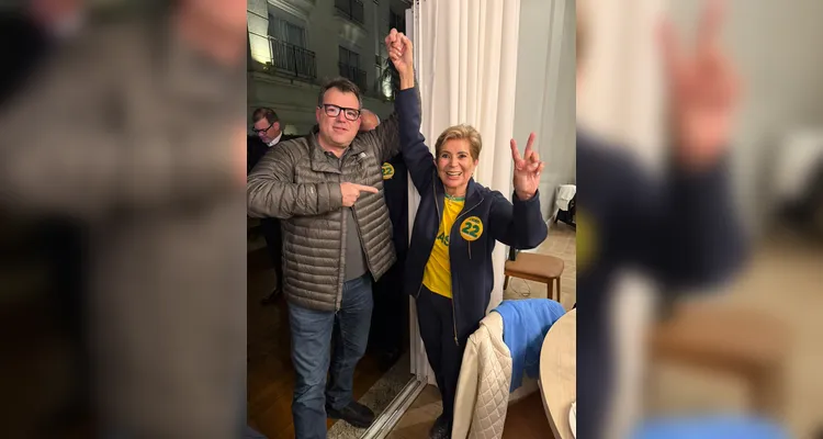 Elizabeth celebrou a votação de seus aliados políticos no estado.