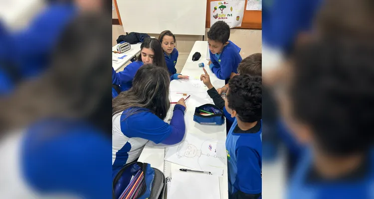 Confira a série de registros do trabalho em sala de aula.