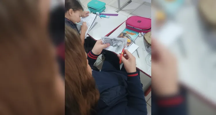 Confira os registros do trabalho em sala de aula.
