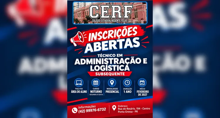Regente Feijó oferece cursos gratuitos de Administração e Logística em PG