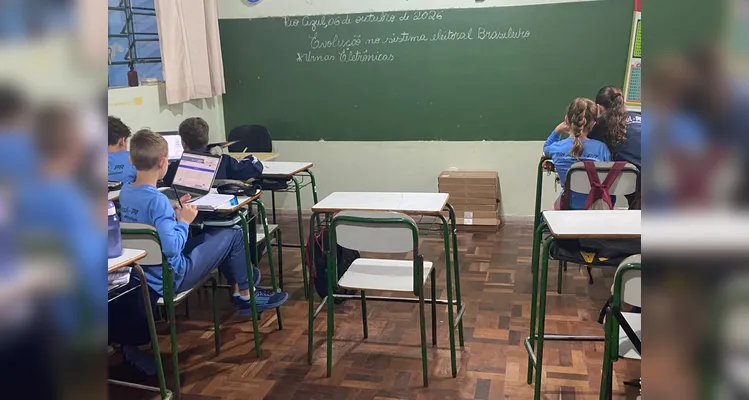 Confira os registros do trabalho em sala de aula.