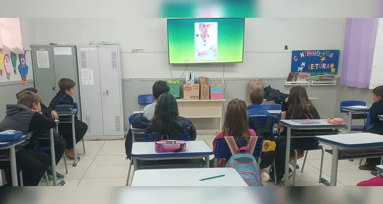 Confira os registros do trabalho em sala de aula.