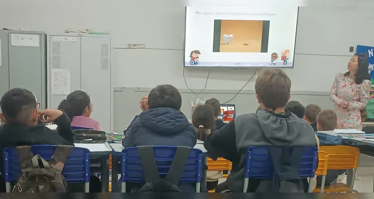 Confira os registros do trabalho em sala de aula.