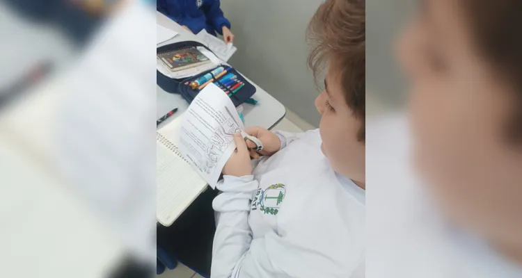 Confira os registros do trabalho em sala de aula.