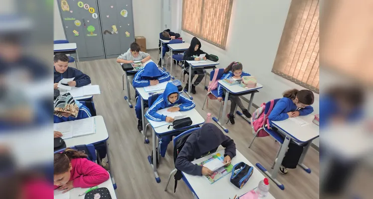 Confira a série de registros em sala de aula.
