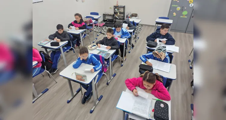 Confira a série de registros em sala de aula.