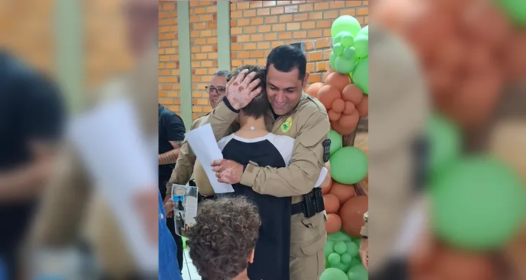 A comemoração reuniu praticantes, familiares, policiais militares, profissionais do projeto e colaboradores