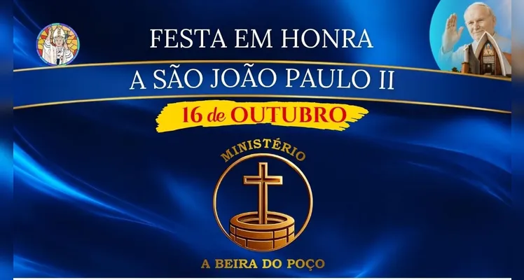 Festa de São João Paulo II terá shows, carreata e celebrações em Ponta Grossa