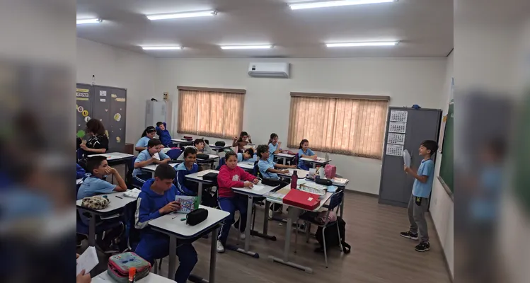 Confira os registros da proposta em sala de aula.