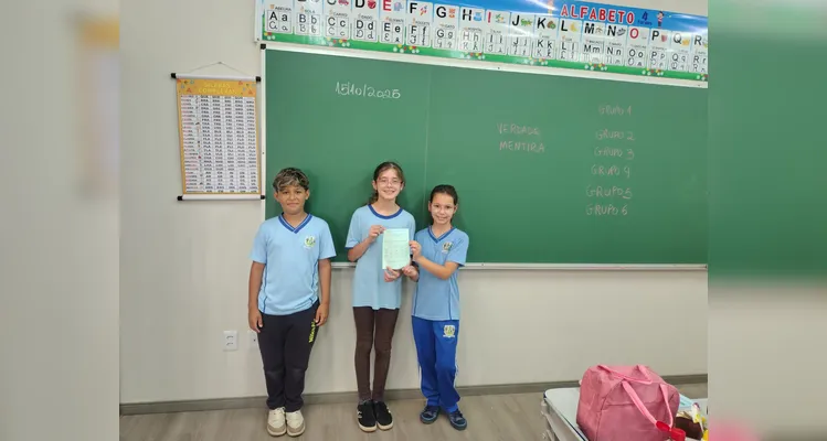 Confira os registros da proposta em sala de aula.