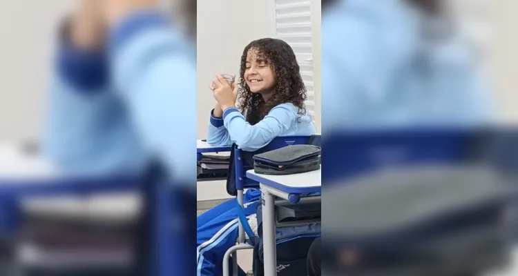 Veja os registros em sala de aula.