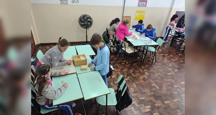 Confira os registros do trabalho em sala de aula.