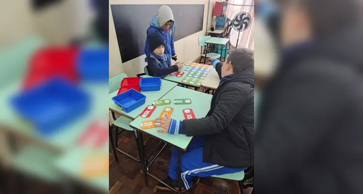 Confira os registros do trabalho em sala de aula.