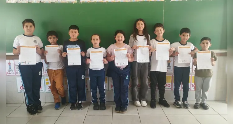 Confira os registros do trabalho em sala de aula.