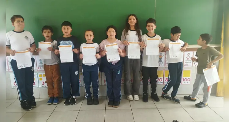 Confira os registros do trabalho em sala de aula.