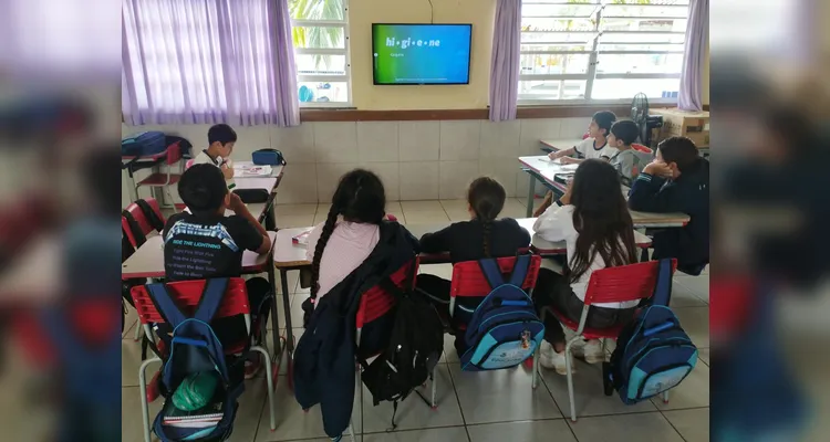 Confira os registros do trabalho em sala de aula.