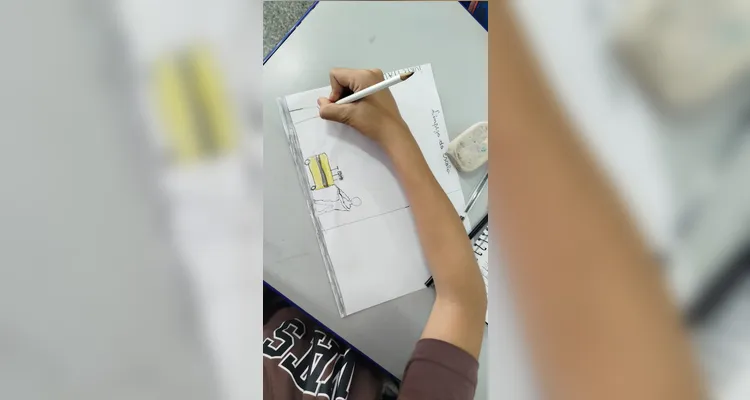 Confira os registros em sala de aula.