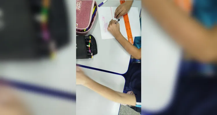 Confira os registros em sala de aula.