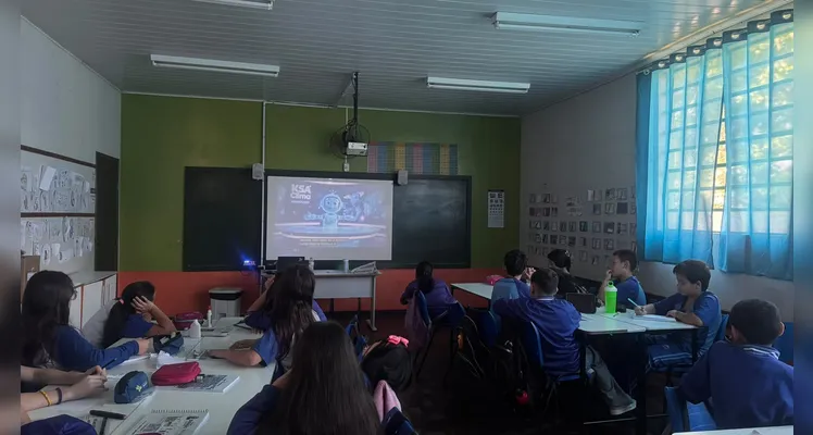 Veja os registros do trabalho em sala de aula.