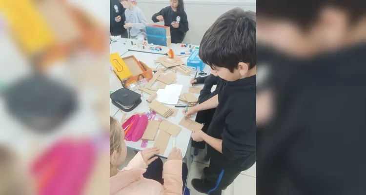 Confira os registros da proposta em sala de aula.