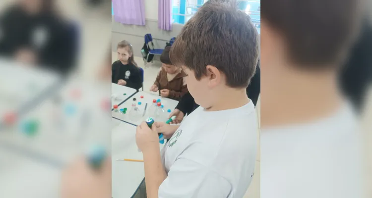 Confira os registros da proposta em sala de aula.