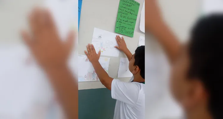 Confira a série de registros do amplo trabalho em sala de aula.